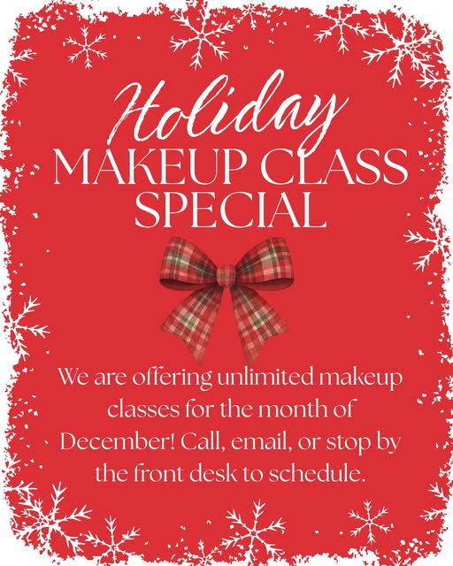 Holiday Makeup Class Special